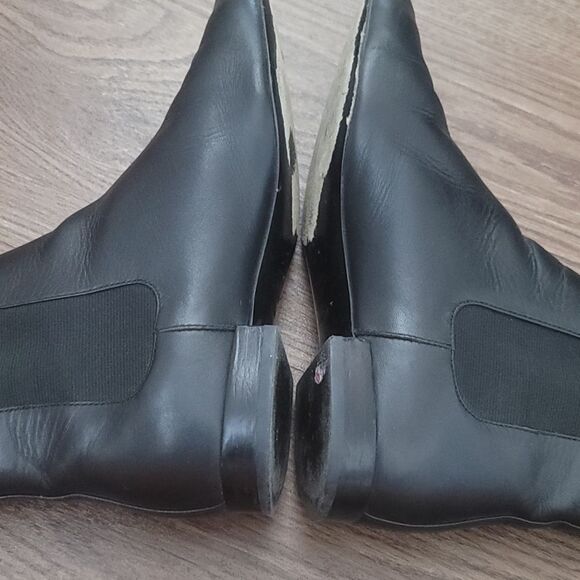 Tori Burch Black Bootie Mid Calf - Picture 9 of 11